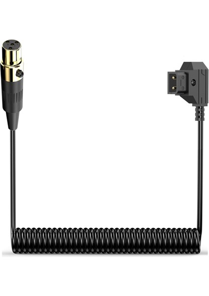 D-Tap Erkek - Mini Xlr 4 Pin Dişi Sarmal Güç Kablosu (Yurt Dışından)