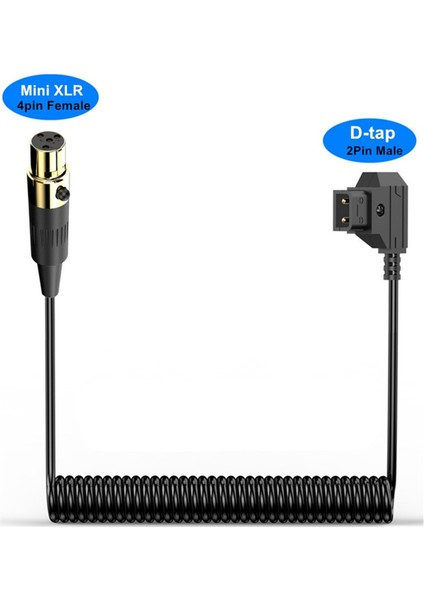 D-Tap Erkek - Mini Xlr 4 Pin Dişi Sarmal Güç Kablosu (Yurt Dışından) modelleri