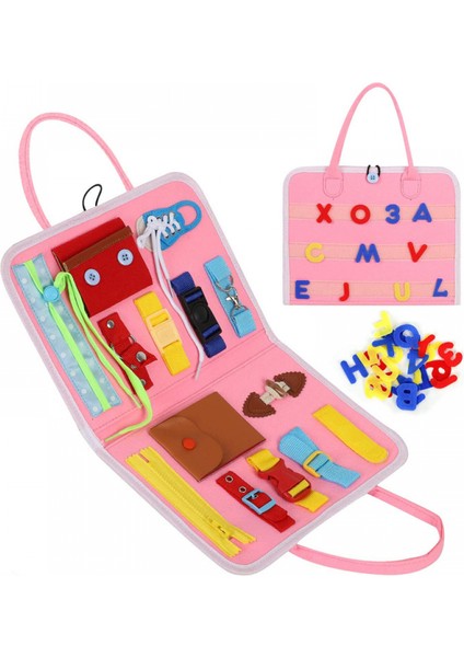 Hengshan Çocuklar Montessori Oyuncakları Erken Eğitim Öğrenme Toka Eğitimi Bebek Temel Oyuncakları Meşgul Duyusal P (Yurt Dışından)