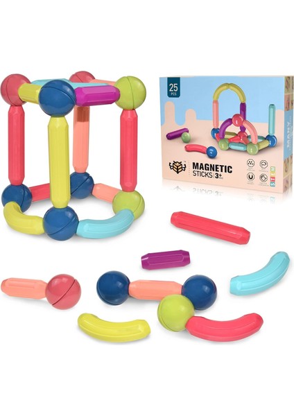 Hengshan 4-8 Yaş Arası Çocuklar Için Manyetik Yapı Blokları, Erkek ve Kız Çocukları Için Inşaat Oyuncakları, Büyük Boy Manyetik (Yurt Dışından)