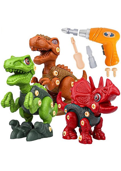 Hengshan 3 4 5 6 7 8 Yaşındaki Erkek Çocukları Için Dinozor Oyuncakları, 3-5 5-7 Yaş Arası Çocuklar Için Dinozor Oyuncaklarını Parçalayın Stem Yapım (Yurt Dışından)