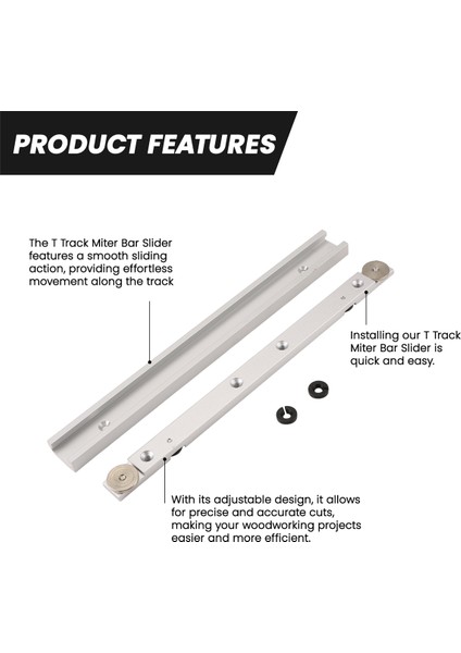 T Raylı Gönye Çubuk Kaydırıcı Fikstür ve Sabitleme Çubuğu Kaydırıcı Masa Testere Ölçer Çubuğu (Yurt Dışından) modelleri