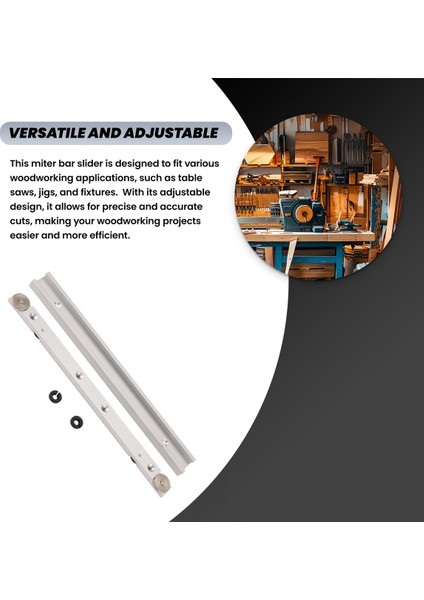 T Raylı Gönye Çubuk Kaydırıcı Fikstür ve Sabitleme Çubuğu Kaydırıcı Masa Testere Ölçer Çubuğu (Yurt Dışından) fırsatları