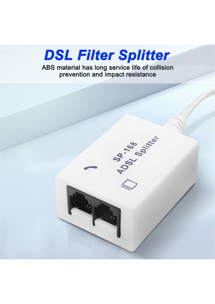 Dsl Filtre Ayırıcı Adsl Ayırıcı Telefon Hattı Erkekten 2 Kadına (Yurt Dışından) fırsatları