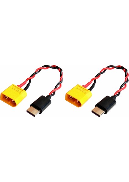 XT60 - Type-C Giriş Güç Kablosu Bağlantı Kablosu XT60 Güç Kablosu (Yurt Dışından)