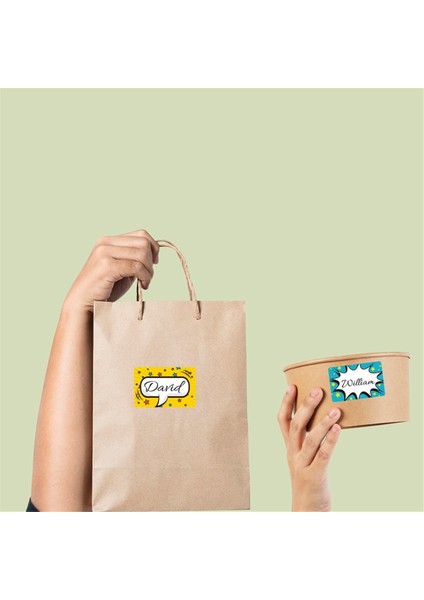 250 Adetrulo Isim Etiketi Çıkartmaları 6 Renk 250 Ofis Için Etiket Çıkartmaları (Yurt Dışından) indirimleri