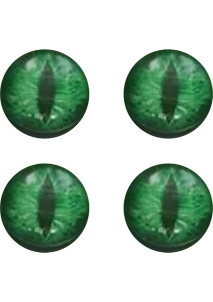 Canavar Gözleri Far Çıkartması, 3D Gözler Sticker Çıkartma Yeşil (Yurt Dışından)