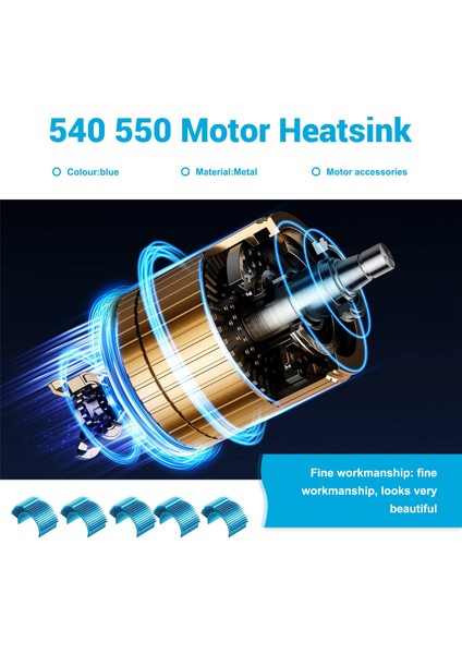 540/545/550 3650 3660 3670 Motor Isı Emici 1/10 Model Rc Araba Tekne Için (Yurt Dışından) fırsatları