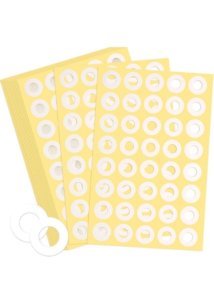 4000 Adet Delgeç Takviye Etiketleri Kendinden Yapışkanlı Beyaz (Yurt Dışından)