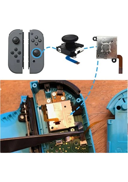 18 Adet Set 3D Analog Joystick Anahtarı Lite Joycon Kontrol Cihazı (Yurt Dışından) modelleri