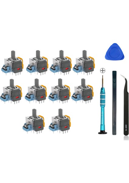 10 Adet Salon Joystick Oyun Konsolu Joystick'leri Için Onarım Seti ile (Yurt Dışından)