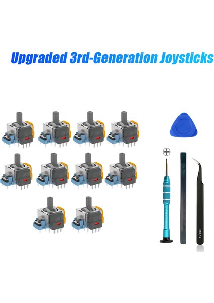 10 Adet Salon Joystick Oyun Konsolu Joystick'leri Için Onarım Seti ile (Yurt Dışından) indirimleri