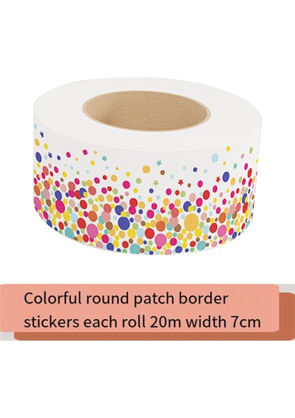 20M Taraklı Güzel Çıkartmalar Renkli Nokta Desenli Çıkartmalar Çıkartmalar (Yurt Dışından) fiyatları