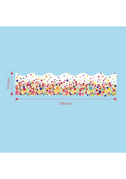 20M Taraklı Güzel Çıkartmalar Renkli Nokta Desenli Çıkartmalar Çıkartmalar (Yurt Dışından) modelleri