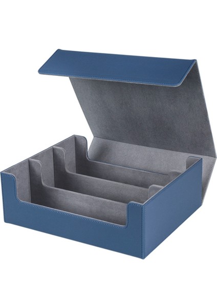 Kart Saklama Kutusu, Ticaret Kartları Için, 1800+ Pu Kart Deste Kutusu, Mavi (Yurt Dışından)