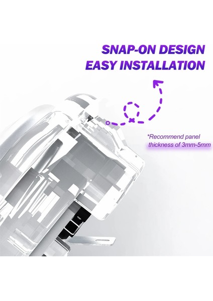 Arcade Dövüş Klavyesi Kristal Tokalı Düğmeler Düşük Profilli Anahtar C (Yurt Dışından) indirimleri