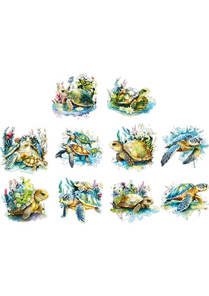 Deniz Hayvanları Için 30 Adet Çıkartma Çıkartma (Yurt Dışından) indirimleri