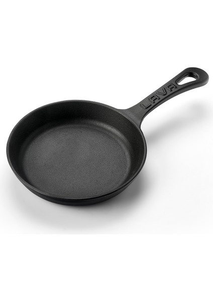 Döküm Yuvarlak Kızartma Tavası Yekpare Saplı. Çap(Ø)16cm.