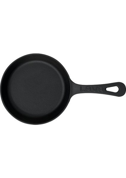Döküm Yuvarlak Kızartma Tavası Yekpare Saplı. Çap(Ø)16cm.