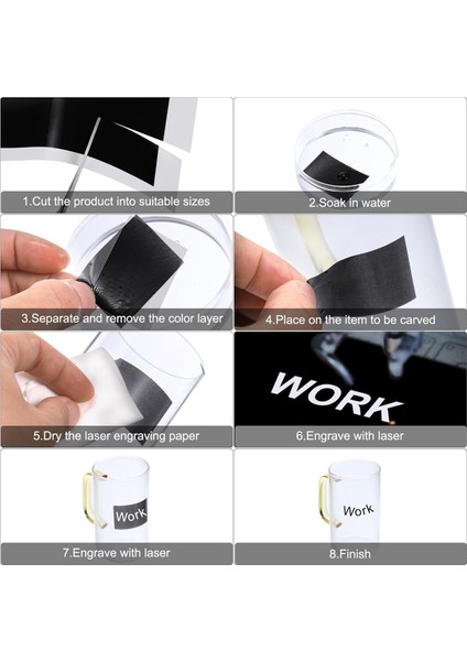 Fiber Lazer Markalama Için Lazer Gravür Kağıdı (Yurt Dışından) indirimleri