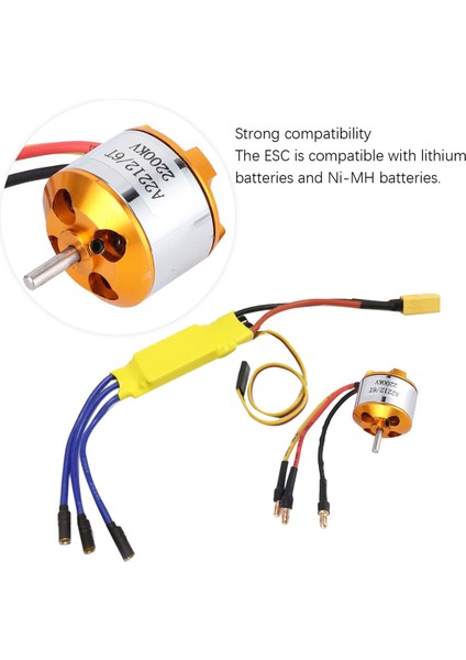 2212 KV2200 MOTOR+40A Esc XT60 Rc Motor Esc Seti Drone Helikopter Için (Yurt Dışından) fiyatları