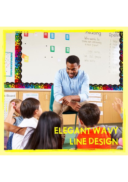 Okul Sınıf Dekoru Için Taraklı Konfeti Kenarlık Süsleme Çıkartması (Yurt Dışından) indirimleri