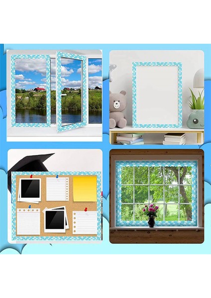 Bulutlar Bülten Panosu Kenarlıklı Taraklı Çıkartmalar 32.8 Ft (Yurt Dışından) indirimleri