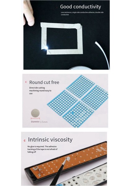 3.5mm Uzaktan Kumanda Düğmesi Onarımı Iletken Bant Onarım Aksesuarları (Yurt Dışından) fırsatları