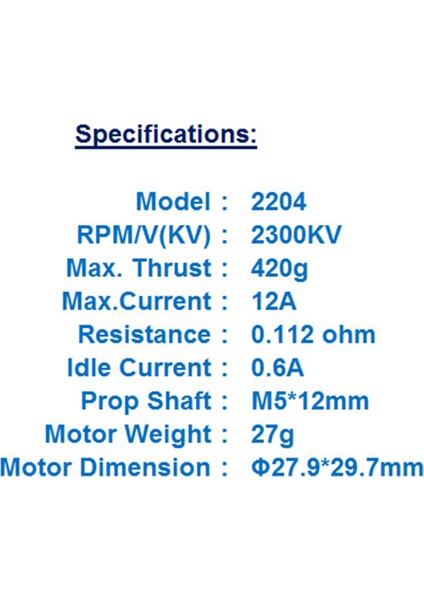 MT2204 2206 2300KV Fırçasız Motor Cw Ccw Rc Fpv Iha'lar Için Qav 180 A (Yurt Dışından) indirimleri