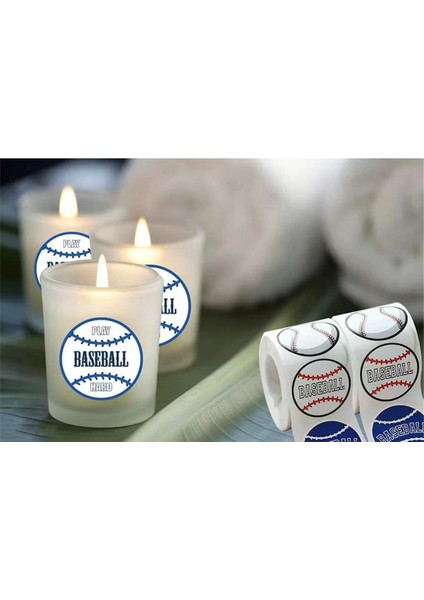 1 RULO500 Adet Beyzbol Çıkartmaları 15 Inç Etiketler Rulo Çıkartmaları (Yurt Dışından) modelleri