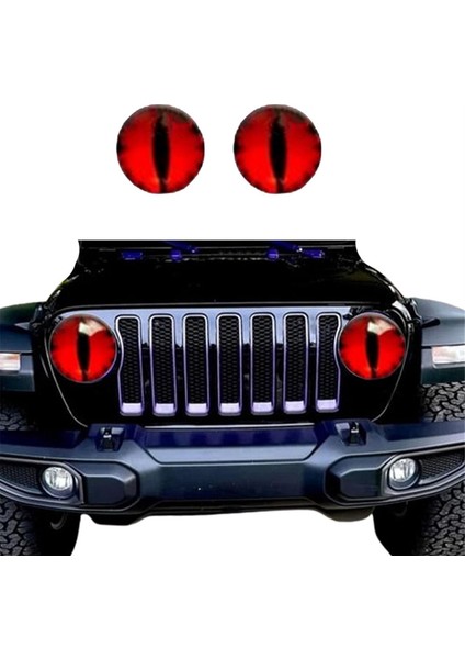 Canavar Gözleri Far Çıkartması, 3D Gözler Sticker Çıkartması Mavi (Yurt Dışından) fiyatları