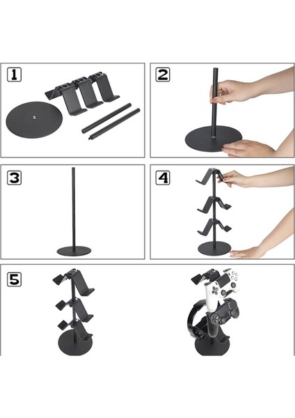 Evrensel Oyun Kontrol Cihazı Standı Oyun Aksesuarları Depolama Rafı Siyah (Yurt Dışından) indirimleri