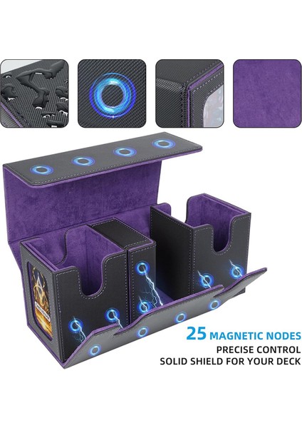 200+ Kart Için Kart Saklama Kutusu, 3'ü 1 Arada Kart Destesi Kutusu, (Yurt Dışından) indirimleri