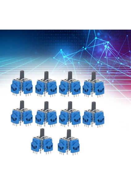 Oyun Konsolu Için 10 Adet Salon Joystick Elektromanyetik Joystick (Yurt Dışından)