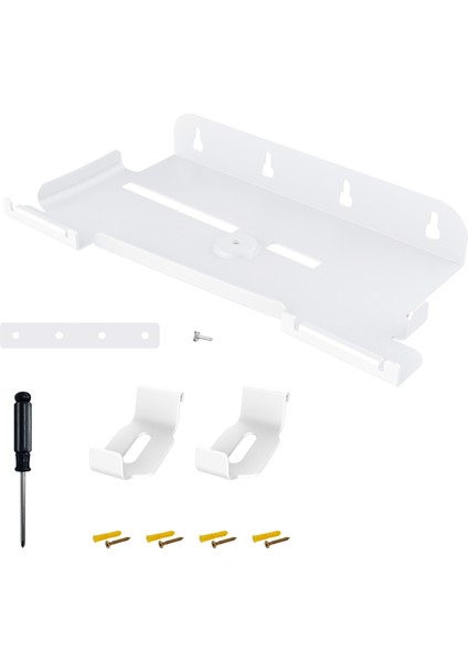 Ince Konsol ve Kontrol Üniteleri Için Duvara Monte Standı Beyaz (Yurt Dışından)