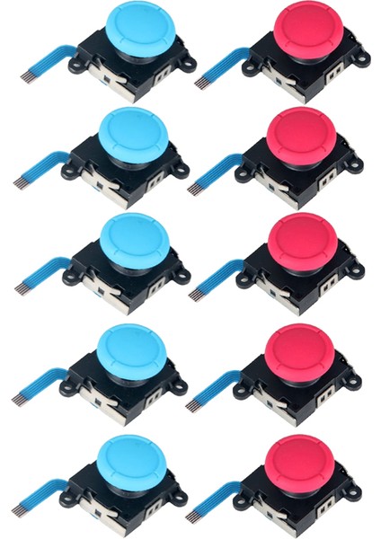 10 Adet 3D Analog Joystick Anahtarı Lite Joycon Kontrol Kolu (Yurt Dışından)