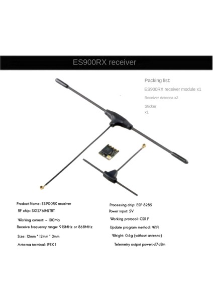 Elrs ES900RX 915MHZ Rx Fpv Elrs Alıcısı Fpv Uzun Menzilli Iha Için (Yurt Dışından) indirimleri