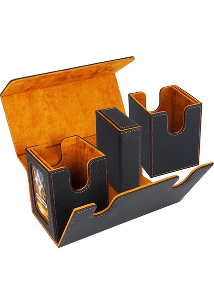 200+ Kart Için Kart Saklama Kutusu, 3'ü 1 Arada Kart Destesi Kutusu, Turuncu (Yurt Dışından) modelleri