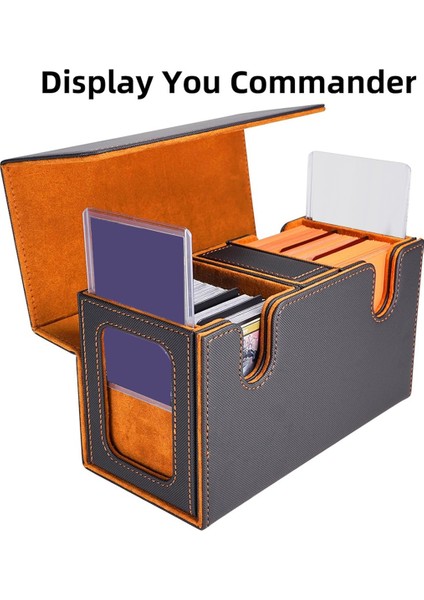 200+ Kart Için Kart Saklama Kutusu, 3'ü 1 Arada Kart Destesi Kutusu, Turuncu (Yurt Dışından) fırsatları