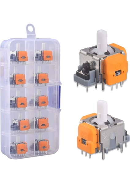 10 Adet 3D Hall Etkili Joystick Ayarlanabilir Kayma Yok (Yurt Dışından)