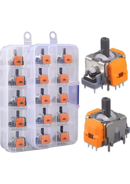 10 Adet 3D Hall Etkisi Ayarlanabilir Joystick Switch Pro Için Kayma Yok (Yurt Dışından)