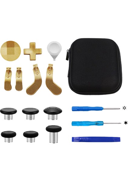 17 Adet Metal Kürekler Başparmak Tutacakları Çekirdek Joystick Seti B (Yurt Dışından)