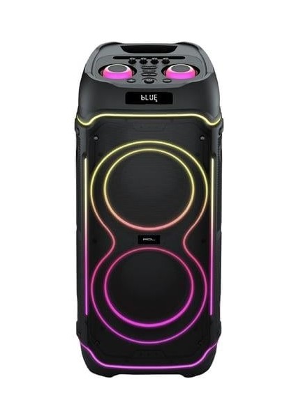 ACS-4 100W Bluetooth Hoparlör - 2x10” Speaker, Mikrofon ve RGB Işık Yüksek Ses Parti ve Karaoke