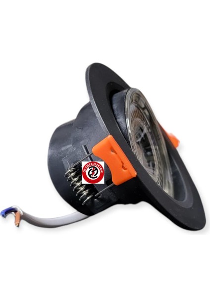 6 Watt 6W Cob Led Spot Siyah Kasa Yuvarlak Beyaz Işık Iççap: 7 cm Dışçap: 9 cm 480LM