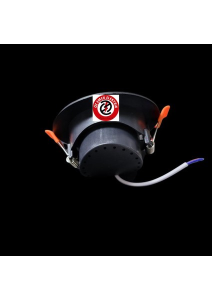 6 Watt 6W Cob Led Spot Siyah Kasa Yuvarlak Beyaz Işık Iççap: 7 cm Dışçap: 9 cm 480LM