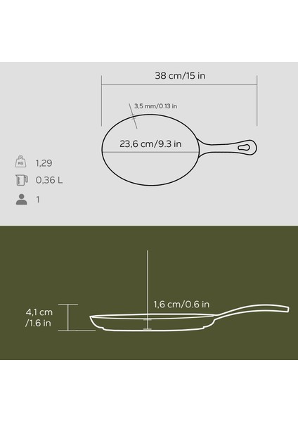 Döküm Oval Fajita Tabağı Döküm Demir Yekpare Saplı Ölçü 17x23cm. modelleri