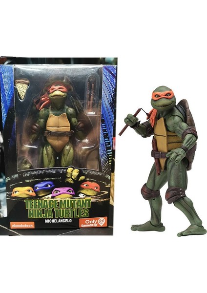 Neca Teenage Mutant Ninja Turtles 1990 Filmi Tmnt Sınırlı Sayıda 18CM (Yurt Dışından)