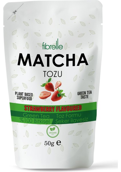 Matcha Çayı Çilek Aromalı 50G