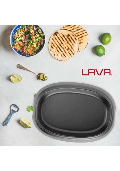 Döküm Oval Fajita Tabağı Ölçü 26X19CM.