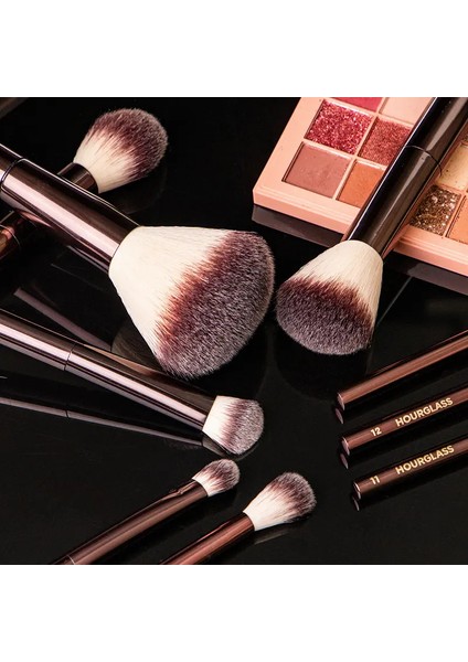 Kum Saati Makyaj Fırça Seti 19 Parça modelleri